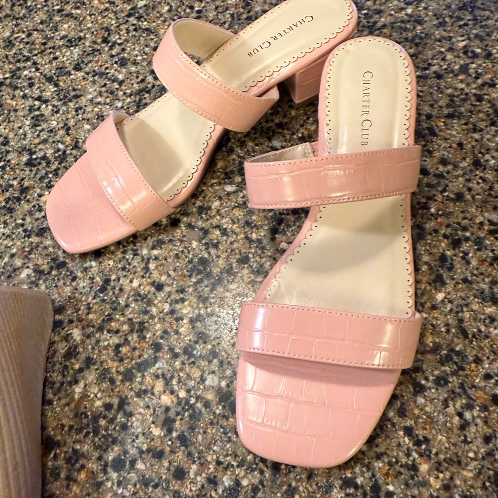 Charter Club Blush Pink Sandals